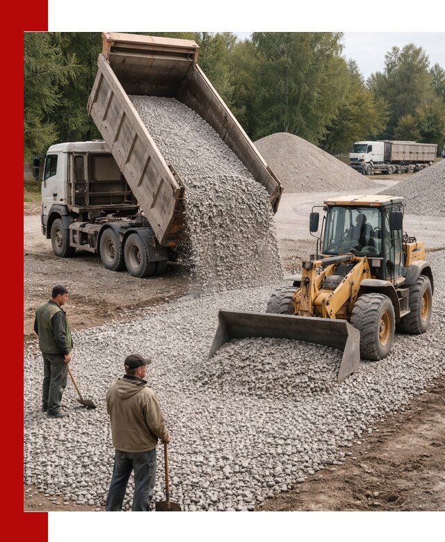Купить гравийный щебень фракция 20-40 в Сыктывкаре с доставкой
