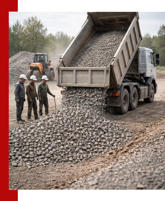 Доставка гравийного щебня фракции 70-120 в Сыктывкаре