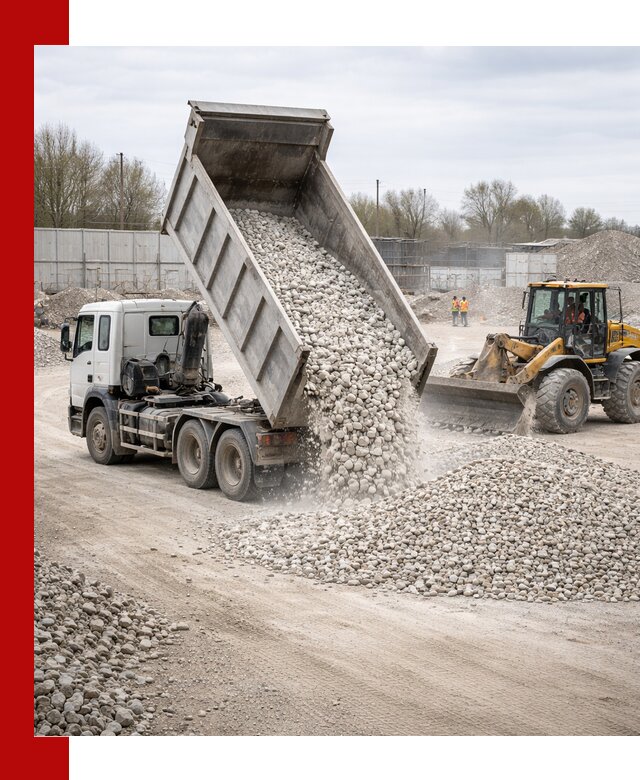 Доставка и продажа известнякового щебня в Сыктывкаре