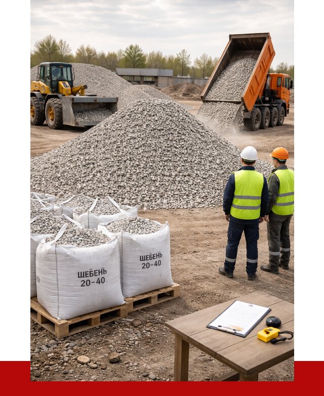 Известняковый щебень 20-40 в Сыктывкаре от 2165 р. ПРОНЕРУДСкт