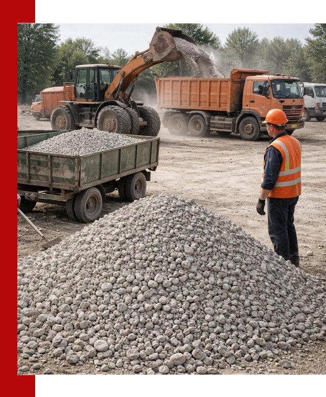 Доставка известнякового щебня фракция 20–40 в Сыктывкаре