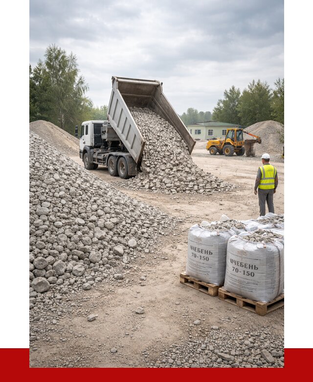 Известняковый щебень фракция 70-150 в Сыктывкаре от 1289 р. | ПРОНЕРУДСкт