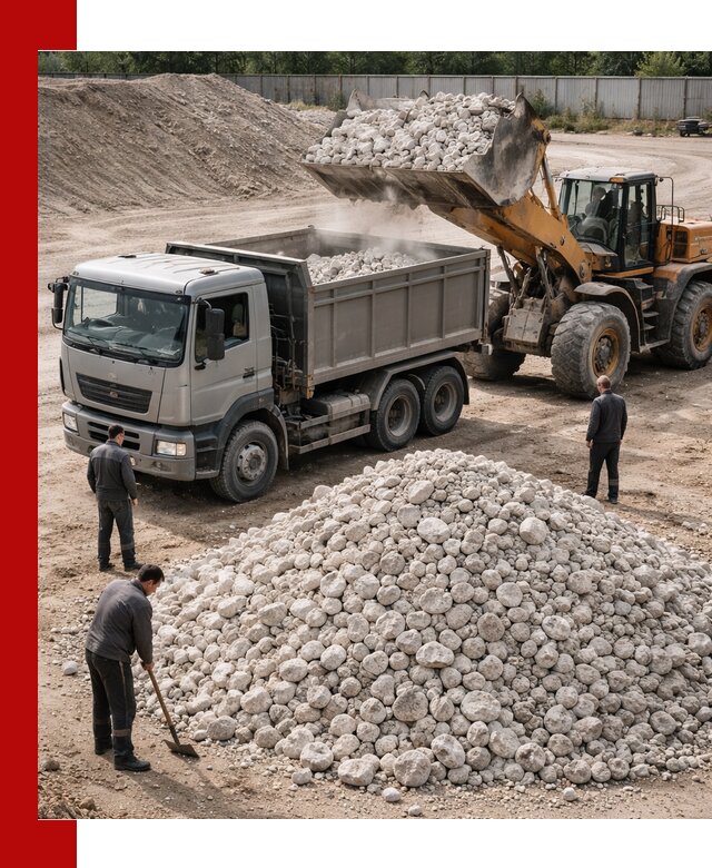 Известняковый щебень фракция 70–150 с доставкой в Сыктывкаре