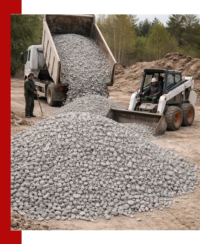 Доставка доломитового щебня в Сыктывкаре напрямую от карьера
