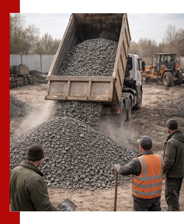 Доставка шлакового щебня в удобные сроки по выгодной цене в Сыктывкаре