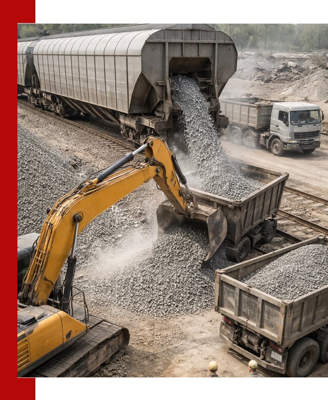 Доставка железнодорожного щебня в Сыктывкаре крупными партиями быстрого отгруза