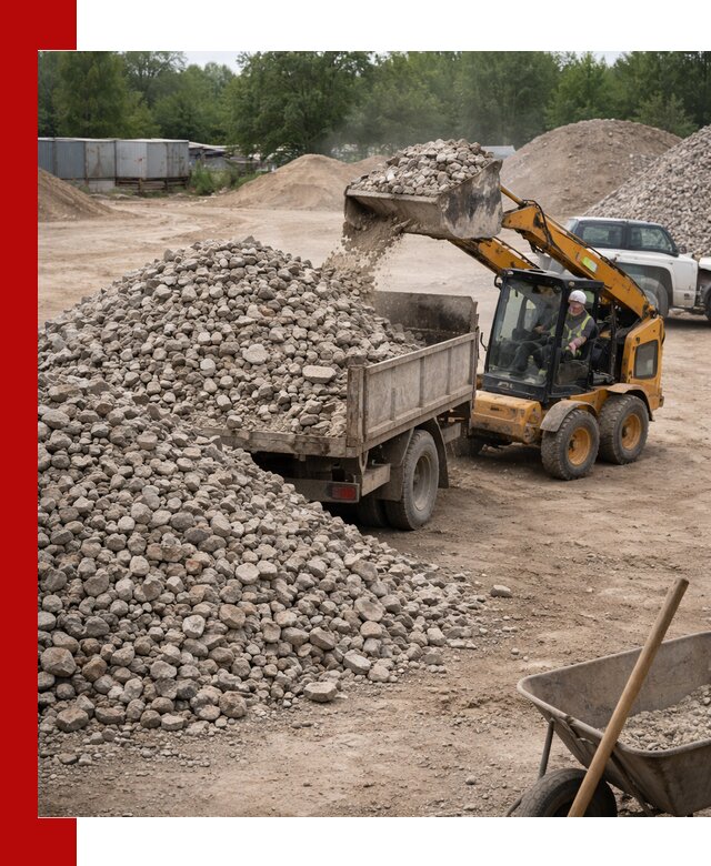 Доставка вторичного щебня в Сыктывкаре для строительных работ