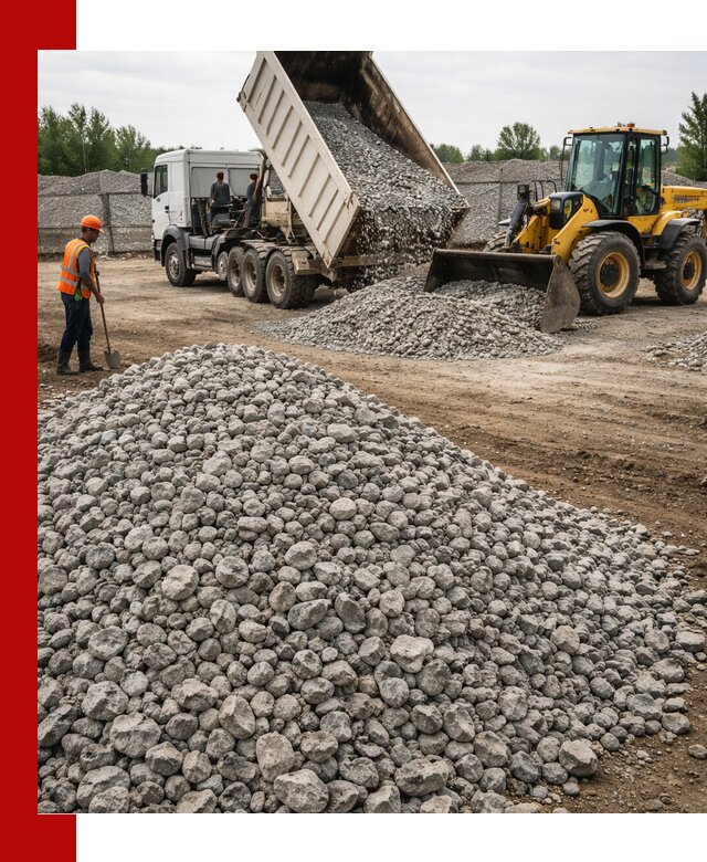 Доставка бетонного щебня фракции 40-70 в Сыктывкаре