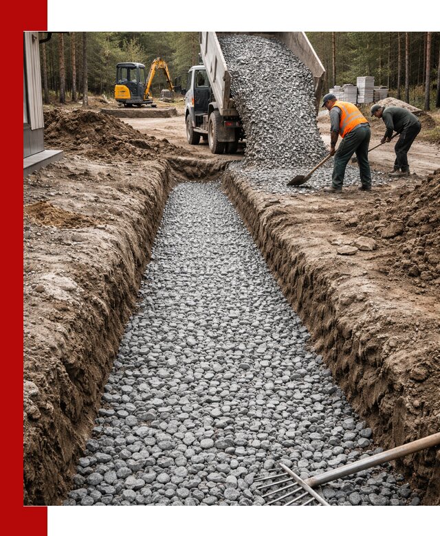 Щебень для дренажа с доставкой в Сыктывкаре высокого качества