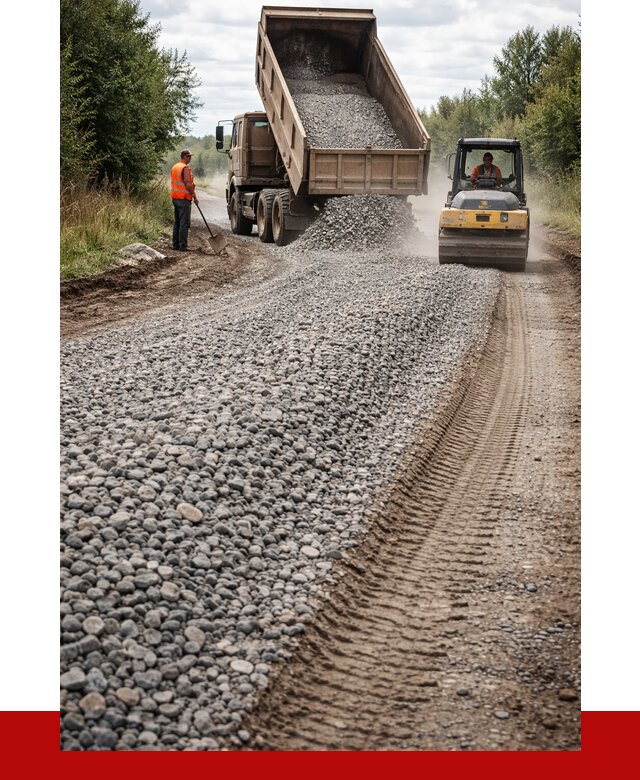 Щебень для отсыпки дороги в Сыктывкаре от 2784 р. ПРОНЕРУДСкт