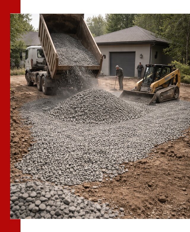 Щебень для парковки в Сыктывкаре: доставка и укладка качественного материала