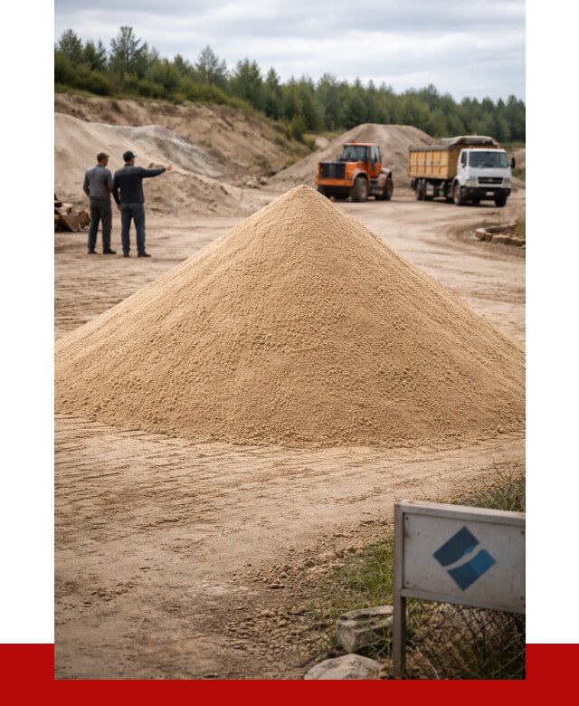 Карьерный песок навалом в Сыктывкаре от 1856 р. | ПРОНЕРУДСкт