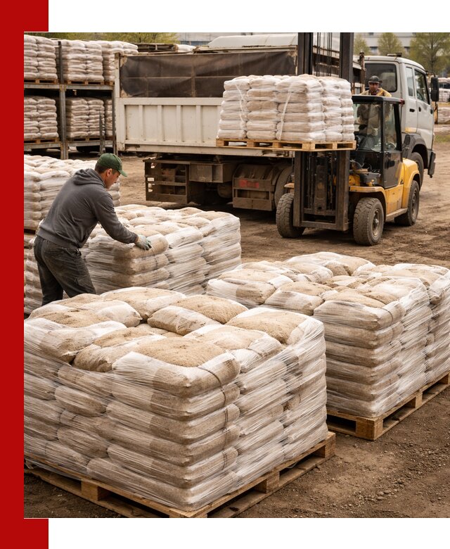 Карьерный песок в мешках с доставкой в Сыктывкаре