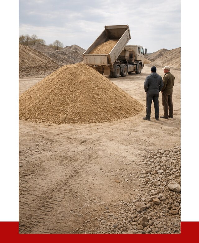 Карьерный песок крупнозернистый в Сыктывкаре от 8764 р | ПРОНЕРУДСкт