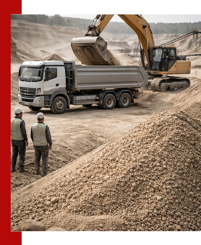 Карьерный крупнозернистый песок с доставкой в Сыктывкаре