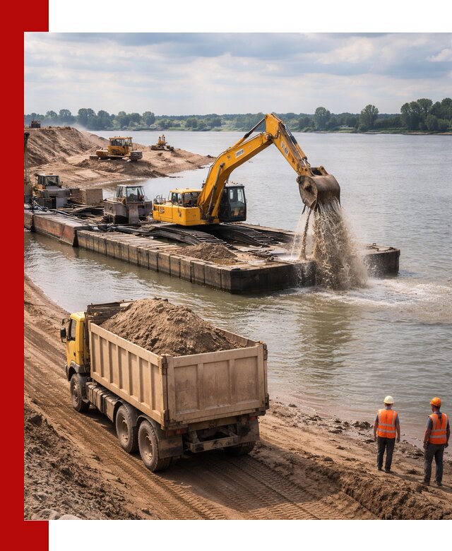 Намывной песок с доставкой в Сыктывкаре оптом и в розницу