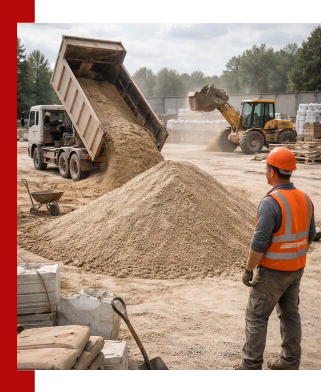 Доставка строительного песка с самосвалом в Сыктывкаре