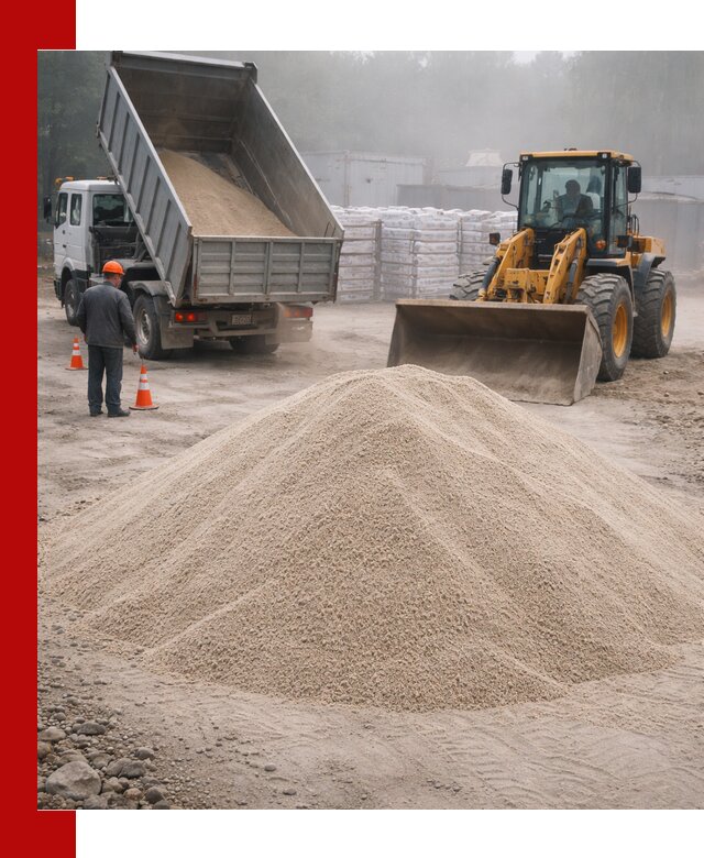 Кварцевый песок фракция 0–8 для стройработ в Сыктывкаре