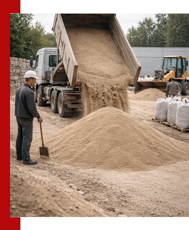 Кварцевый песок фракция 0–3 мм с доставкой в Сыктывкаре