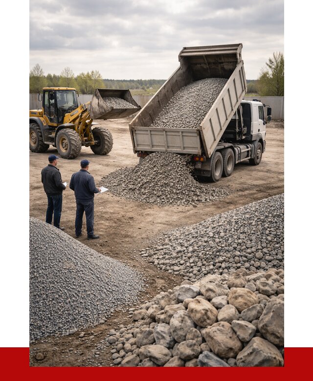 Гравий и камень с доставкой в Сыктывкаре от 4331 р. - ПРОНЕРУДСкт