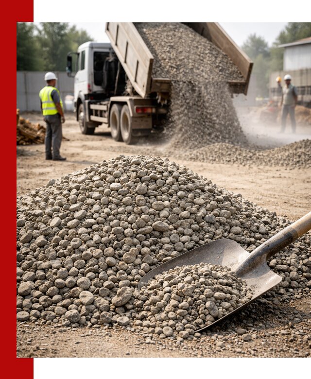 Доставка гравия фракции 20-40 в Сыктывкаре с самосвалами