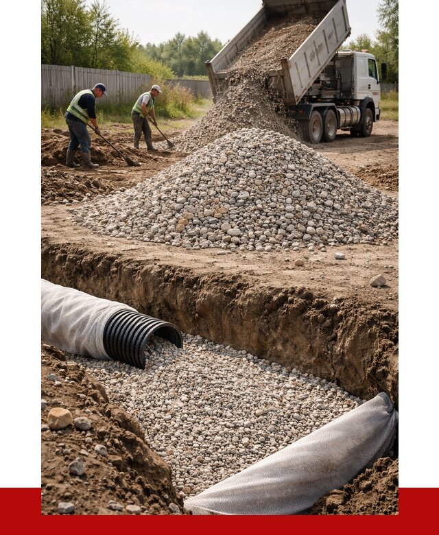 Гравий для дренажа в Сыктывкаре от 2268 р., доставка ПРОНЕРУДСкт