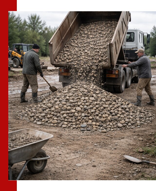 Доставка гальки речной оптом и в розницу в Сыктывкаре