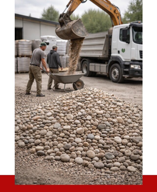 Галька декоративная в Сыктывкаре от 3300 р. за куб | ПРОНЕРУДСкт