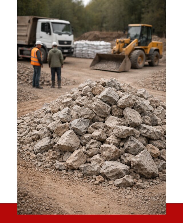 Купить бутовый камень с доставкой в Сыктывкаре от 2372 р. | ПРОНЕРУДСкт