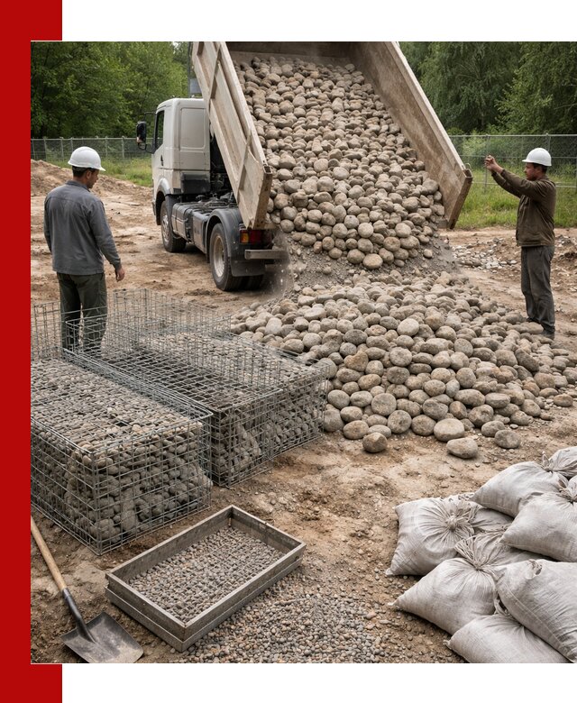 Камень для габионов фракция 70–151 в Сыктывкаре