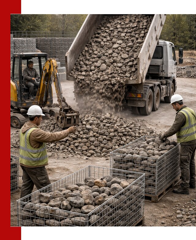 Камень для габионов фракция 100–201 в Сыктывкаре