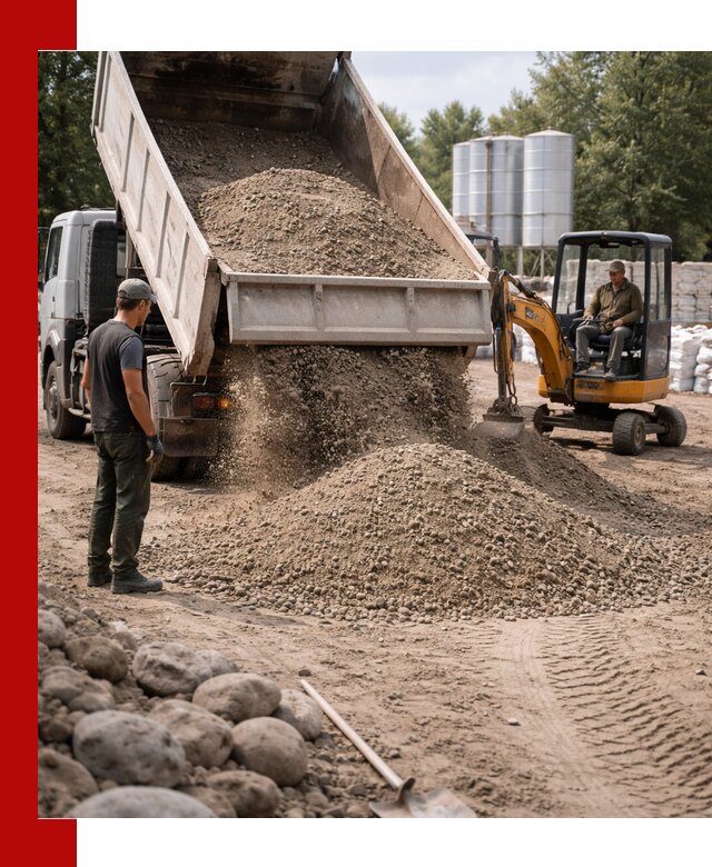 Доставка ПГС С3 в Сыктывкаре самосвалами и миксерами