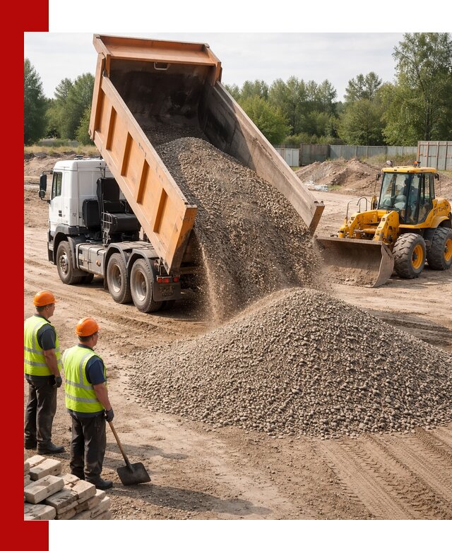 Доставка щебёночно-песчаной смеси ЩПС С7 в Сыктывкаре