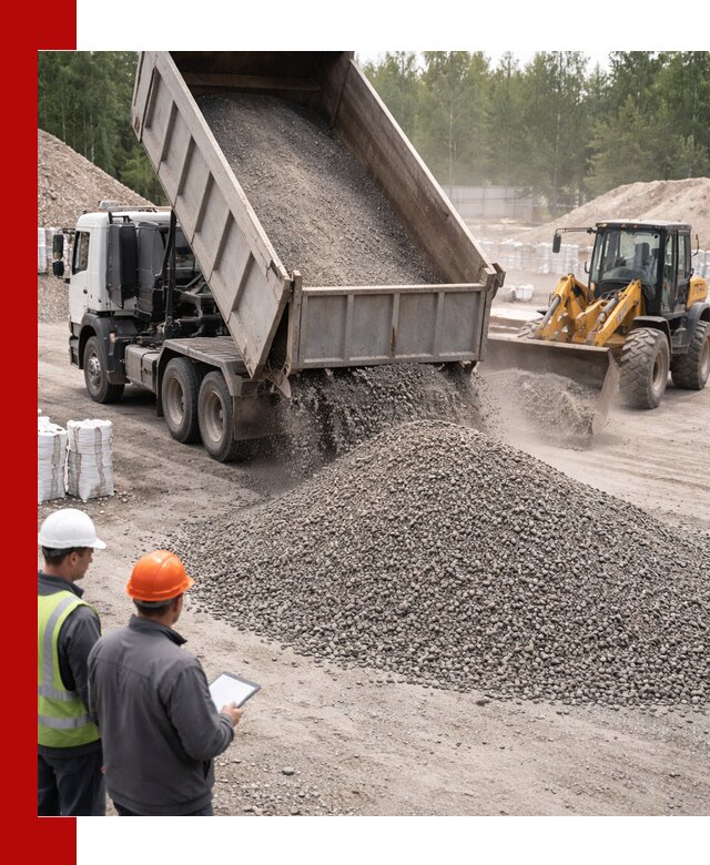 Доставка и продажа гранитного отсева 0-10 в Сыктывкаре