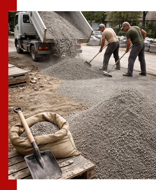 Отсев для тротуарной плитки в Сыктывкаре — доставка и укладка