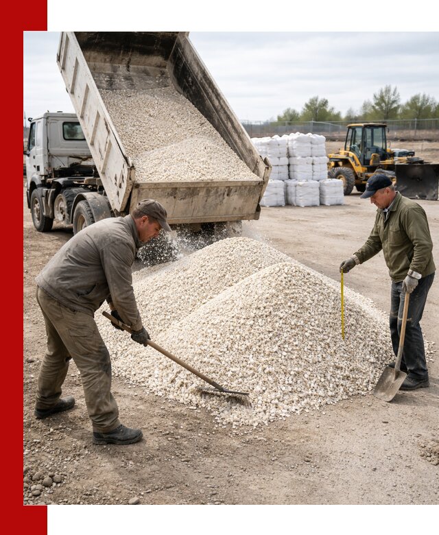 Мраморная крошка с доставкой и разгрузкой в Сыктывкаре