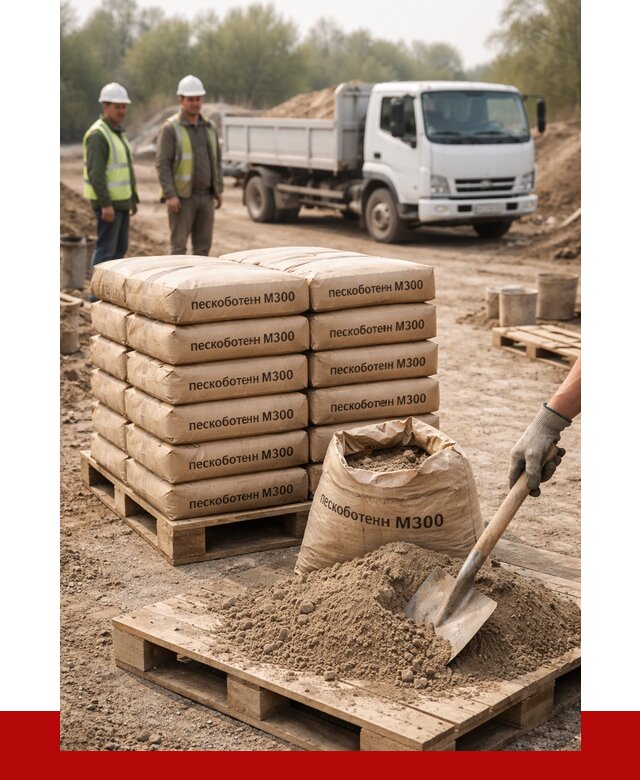 Пескобетон М300 в Сыктывкаре с доставкой от 4795 р. за куб | ПРОНЕРУДСкт
