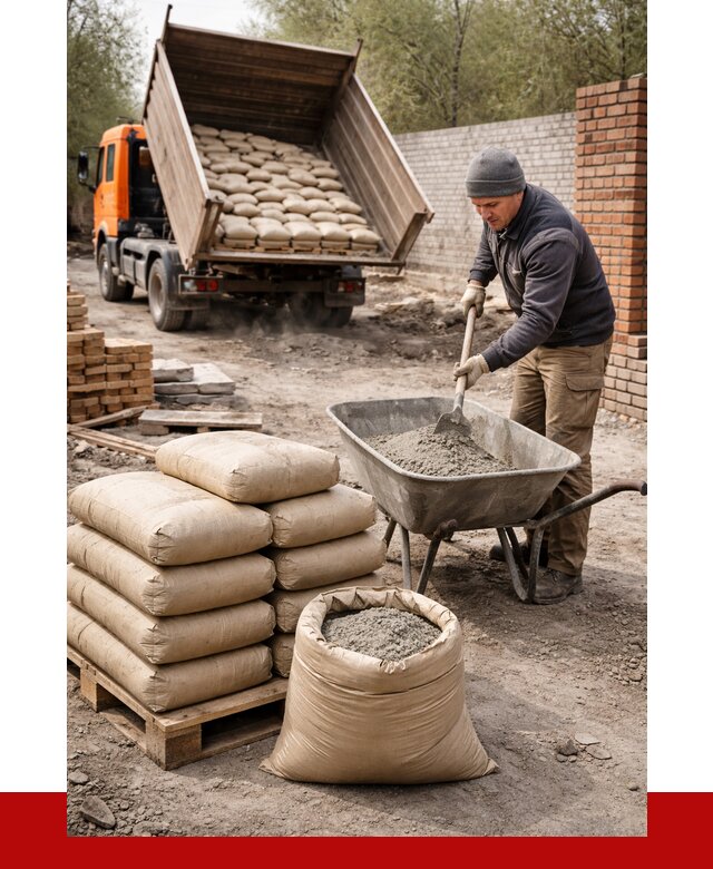 Купить сухую смесь для кладки в Сыктывкаре от 1237 р. | ПРОНЕРУДСкт