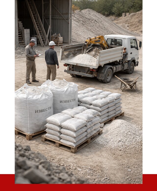 Известь строительная в Сыктывкаре с доставкой от 4331 р. | ПРОНЕРУДСкт