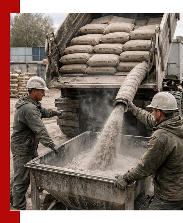 Доставка цемента М400 в Сыктывкаре оптом и в розницу