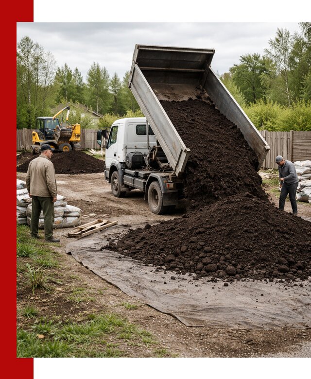 Доставка качественного почвогрунта в Сыктывкаре оптом и в розницу
