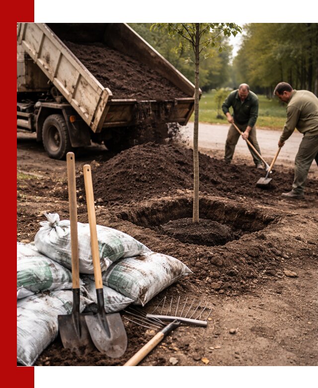 Грунт для посадки деревьев в Сыктывкаре — доставка и подготовка почвы