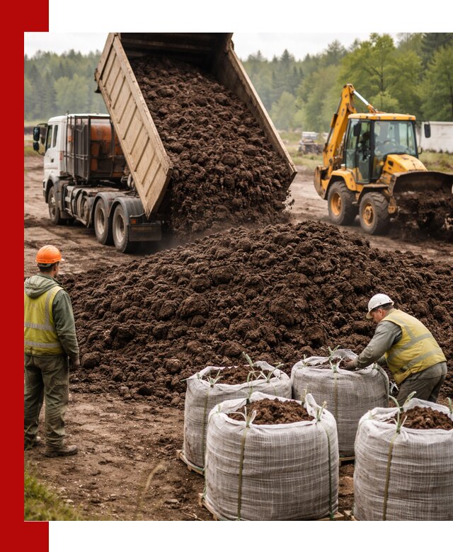 Доставка нейтрального торфа в Сыктывкаре оптом и в розницу