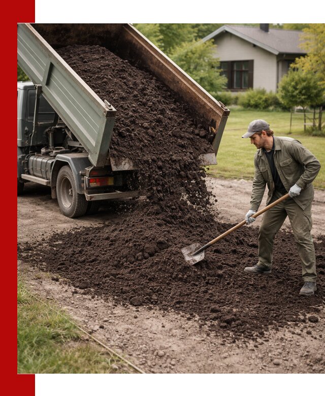 Чернозем для газона с доставкой в Сыктывкаре быстро и качественно