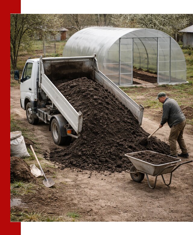 Чернозем для теплицы с доставкой в Сыктывкаре