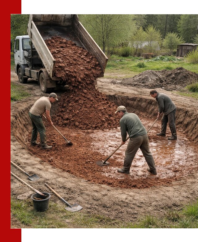 Купить качественную глину для пруда в Сыктывкаре