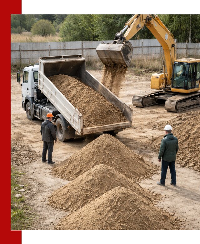 Доставка супеси вагонными и автопартиями в Сыктывкаре