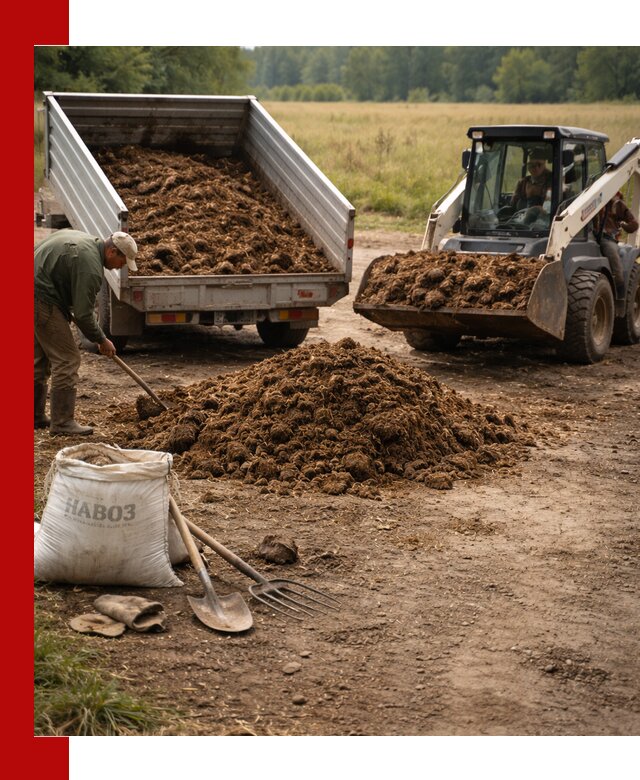 Доставка конского навоза в Сыктывкаре с разгрузкой и доставкой на объект