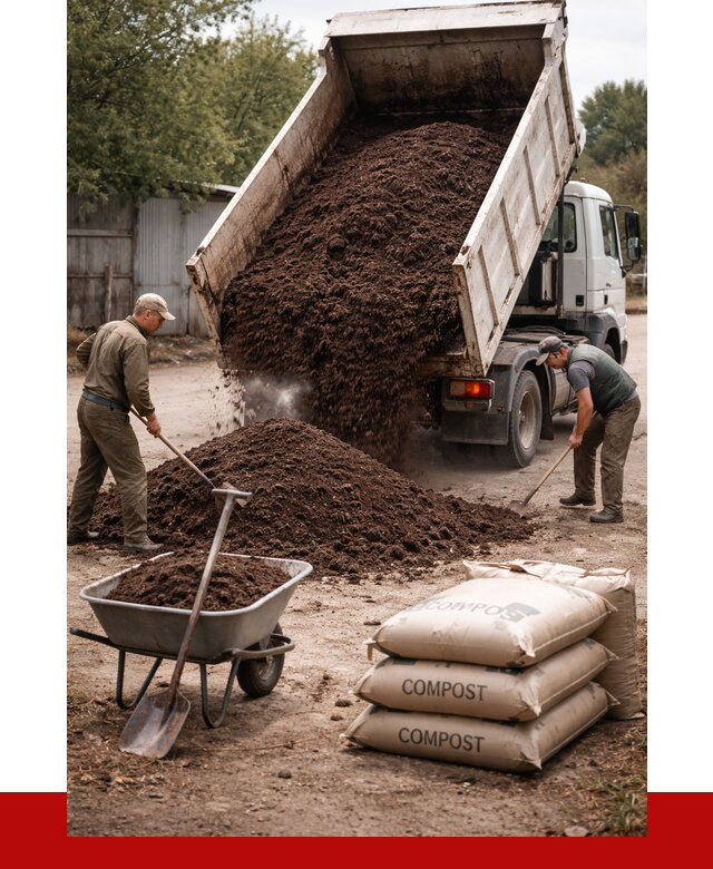 Купить компост в Сыктывкаре от 4331 р. за куб с доставкой | ПРОНЕРУДСкт