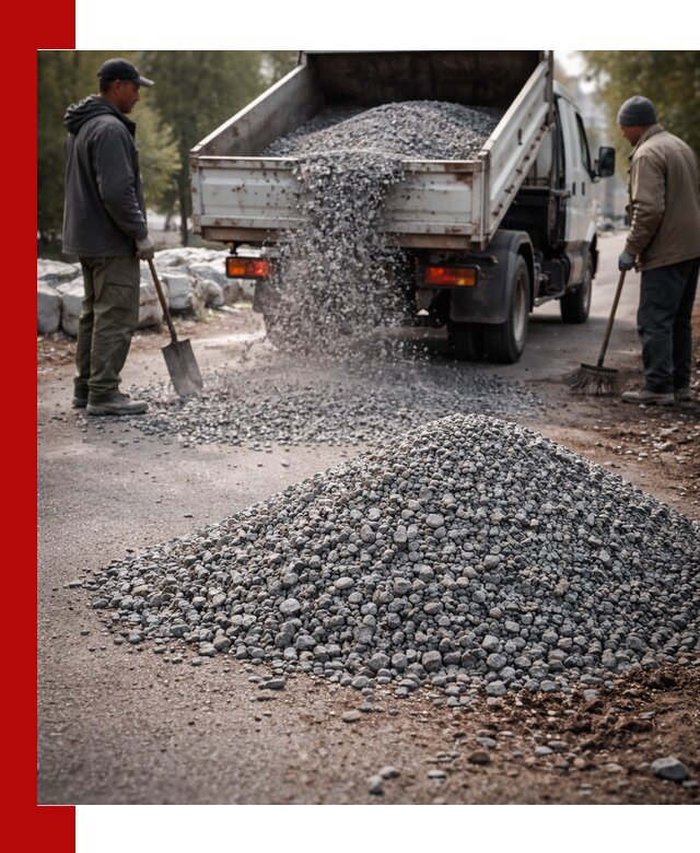 Гранитная крошка для посыпки дорог и тротуаров в Сыктывкаре